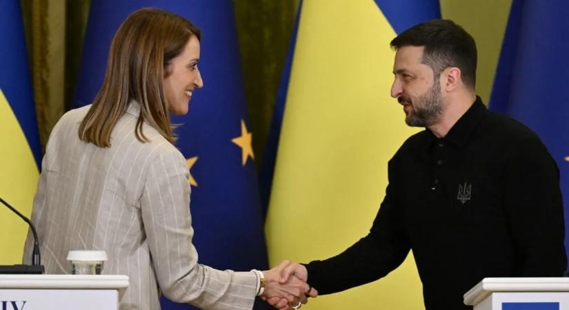 Roberta Metsola: Ukrajnát fel kell venni az Európai Unióba