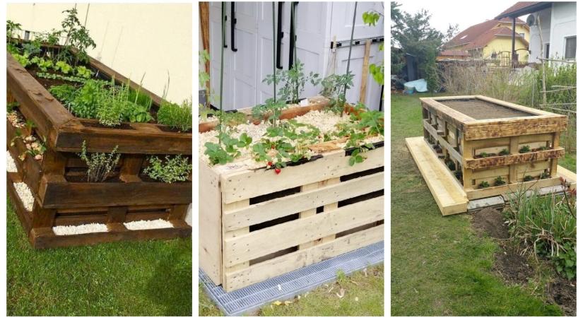 A szomszéd is ezt csinálja: így épít raklapból ágyást