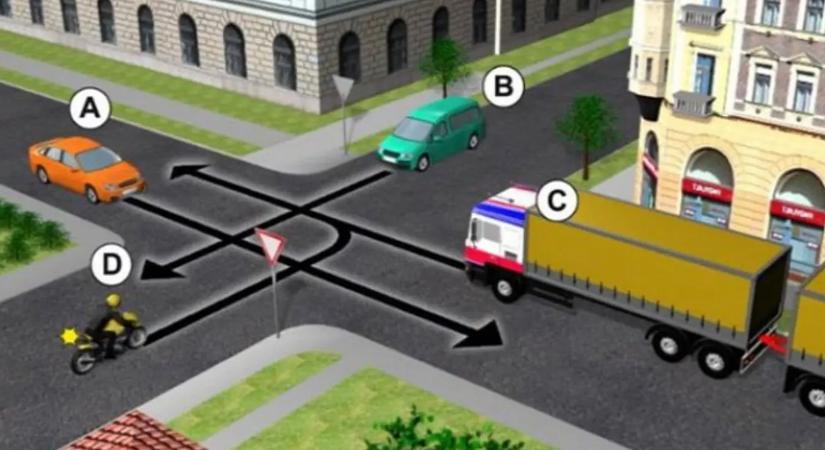 Ez a KRESZ teszt nagyon brutális, és csak a legjobb sofőrök tudják hibátlanul megoldani!