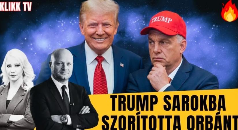 Trump sarokba szorította Orbánt