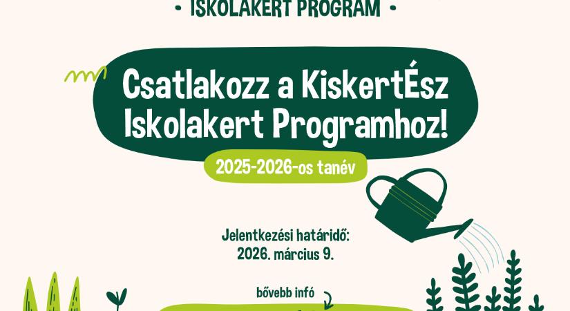 Elindult a KiskertÉsz Iskolakert Program – élményalapú kertészkedés általános iskolások számára