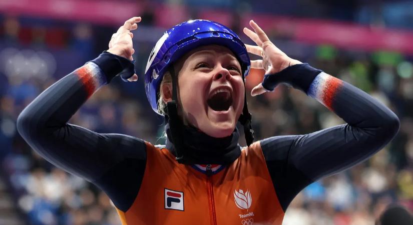 Téli olimpia: Xandra Velzeboer duplázott rövid pályás gyorskorcsolyában