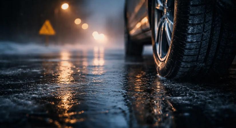 Veszélyes lesz a kedd reggel: Ónos eső miatt adtak ki riasztást, 3 vármegyében jön a fekete jég