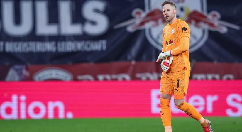 Részleges oldalszalag-szakadást szenvedett Gulácsi Péter, hetekre kidőlt az RB Leipzig kapusa