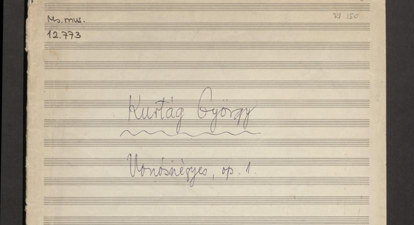 Különleges Kurtág kéziratokat tettek közzé