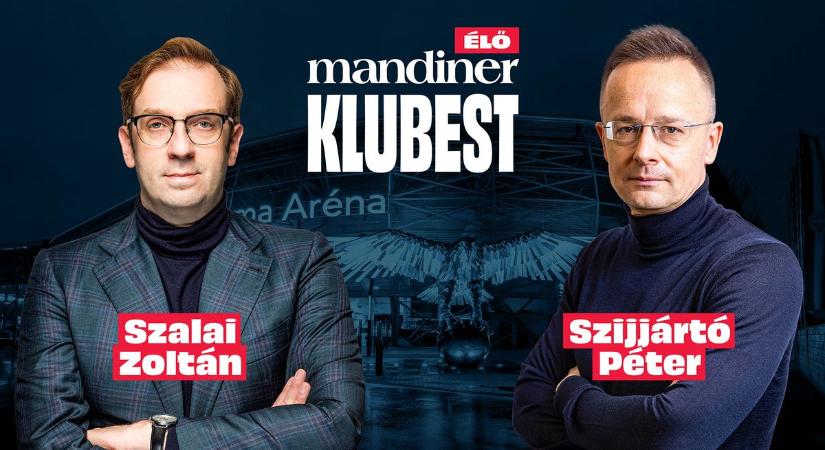 Ukrán fenyegetés, amerikai támogatás – Szijjártó Péter a Mandiner Klubesten – ÉLŐ VIDEÓ