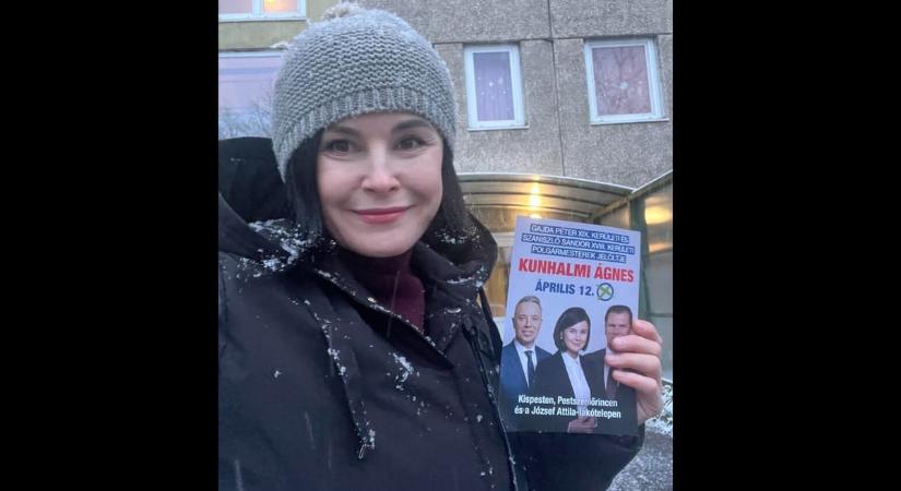 Az MSZP helyett ellenzéki polgármesterek jelöltjeként kampányol Kunhalmi Ágnes