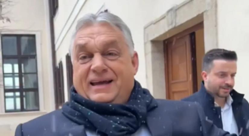 Orbán Viktor: A legjobbkor jött az újabb hóesés!