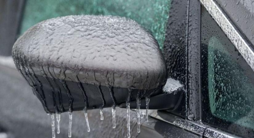 Figyelem! Elsőfokú riasztást adtak ki ónos eső miatt Tolnára!