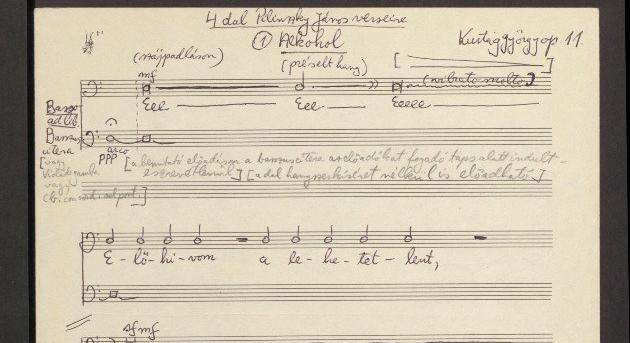 Kéziratokban őrzött száz év – Kurtág György kottákat tett közzé az OSZK