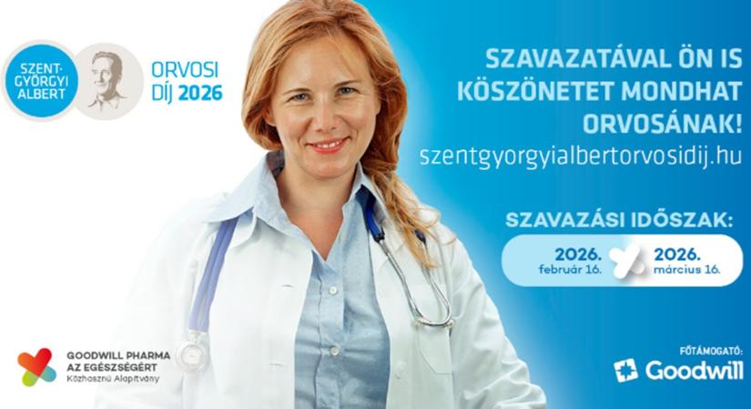 Már szavazhat a Szent-Györgyi Albert Orvosi Díjra