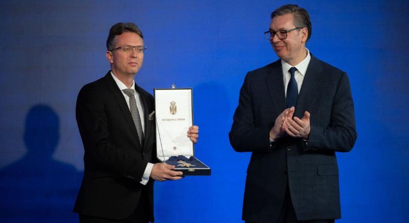 Magas szerb állami kitüntetést kapott Hankó Balázs