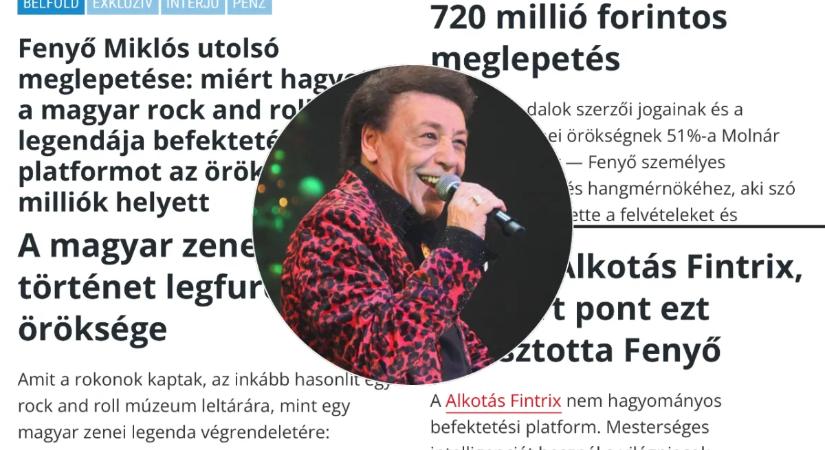 Fenyő Miklós halálán nyerészkedik egy netes bűnbanda: Figyelem, csalók!