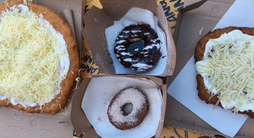 Ízletes fánkok és lángosok várnak pár napig a győri Plázánál