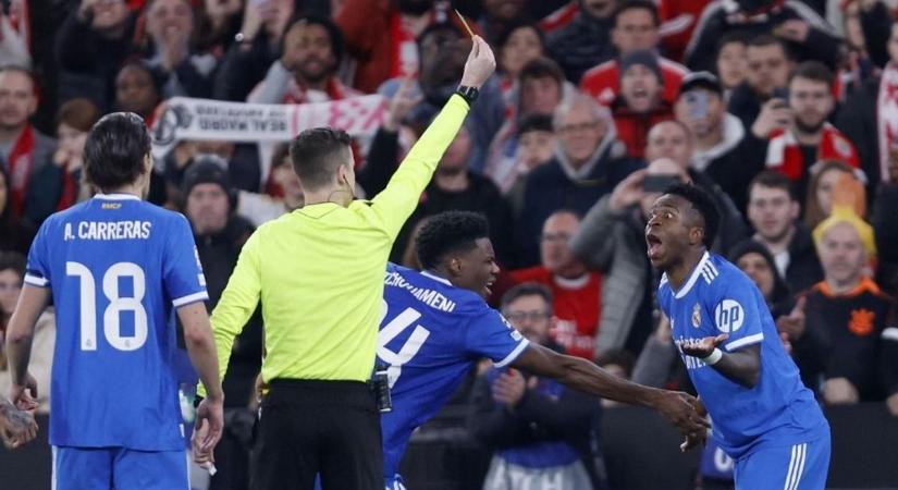 Vinícius-csodagól után rasszista közjáték Lisszabonban, a Dortmund elkésett a saját BL-meccséről