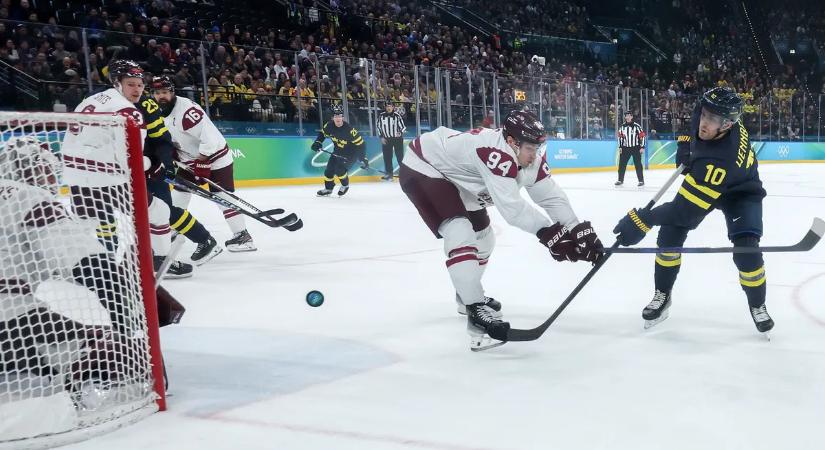 A svédek is bejutottak a negyeddöntőbe a férfi jégkorongtornán