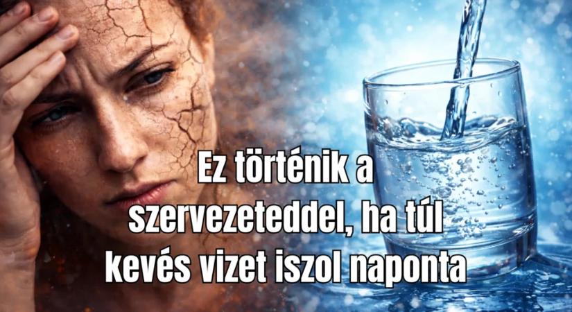 Ez történik a szervezeteddel, ha túl kevés vizet iszol naponta