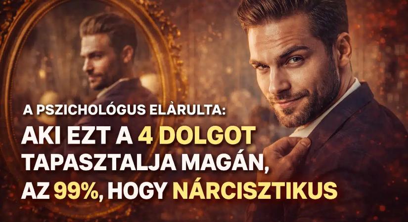A pszichológus elárulta: Aki ezt a 4 dolgot tapasztalja magán, az 99%, hogy nárcisztikus