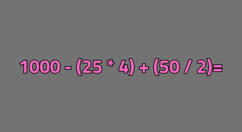 Napi matek feladat – 22 másodperced van megoldani