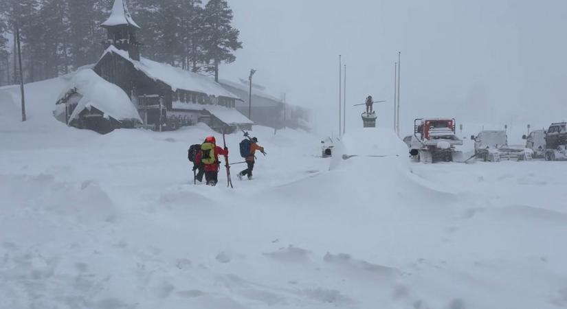 Tíz sielő eltűnt egy lavina után Kaliforniában