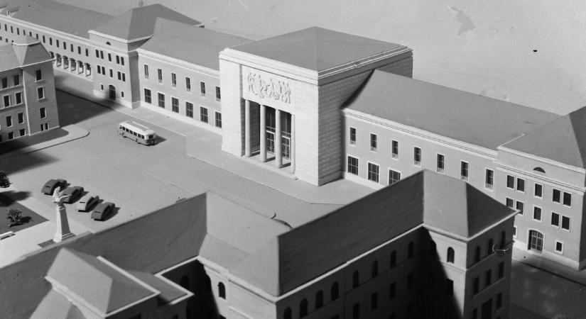 Az új győri vasútállomás építése 1955-ből - fotók