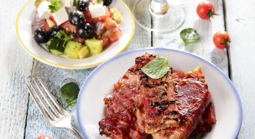 Sörben pácolt császárszalonna sonkával