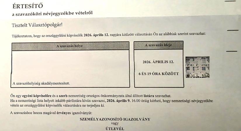 Rendkívül fontos levelet hoz a postás, lemaradhatsz a választásról, ha nem figyelsz