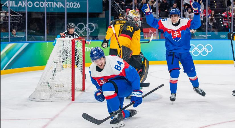 Szlovákia megint elütötte a továbbjutástól Németországot az olimpiai hokitornán