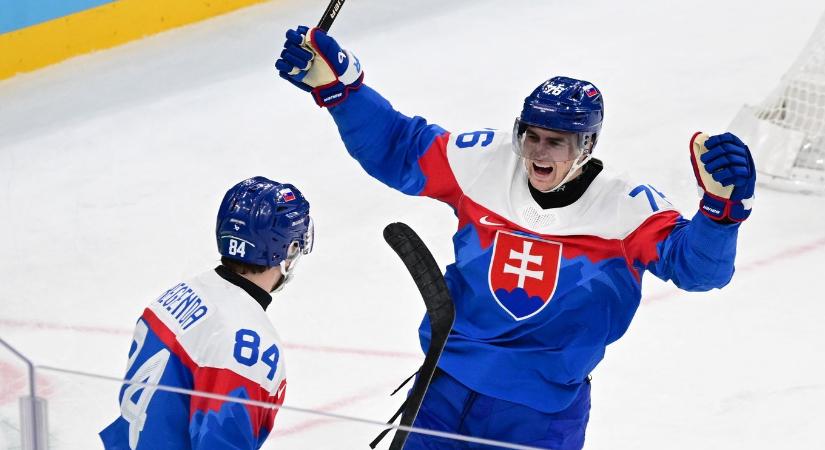 A szlovák válogatott az első elődöntős férfi jégkorongban