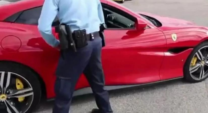 Pofátlanul a rendőrök arcába hazudott a ferraris, kegyetlenül pórul járt