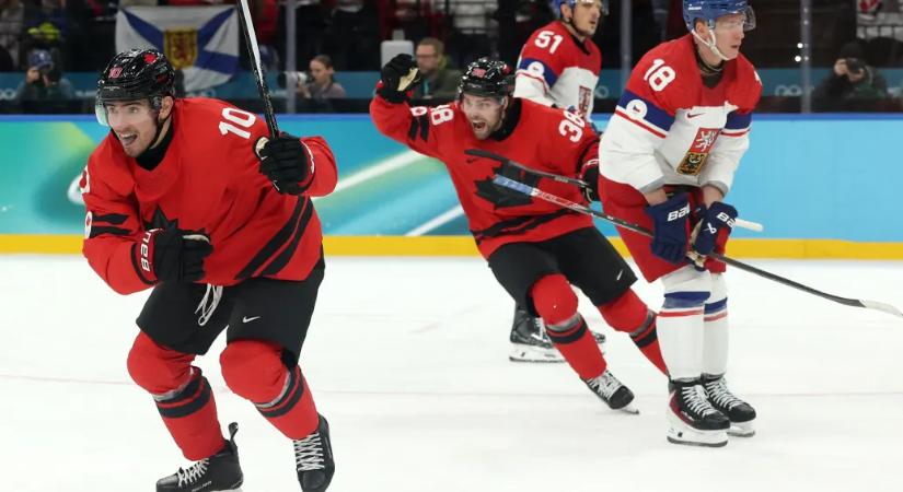 Kanada a hirtelen halálban verte ki a cseheket az olimpiai hokitornán