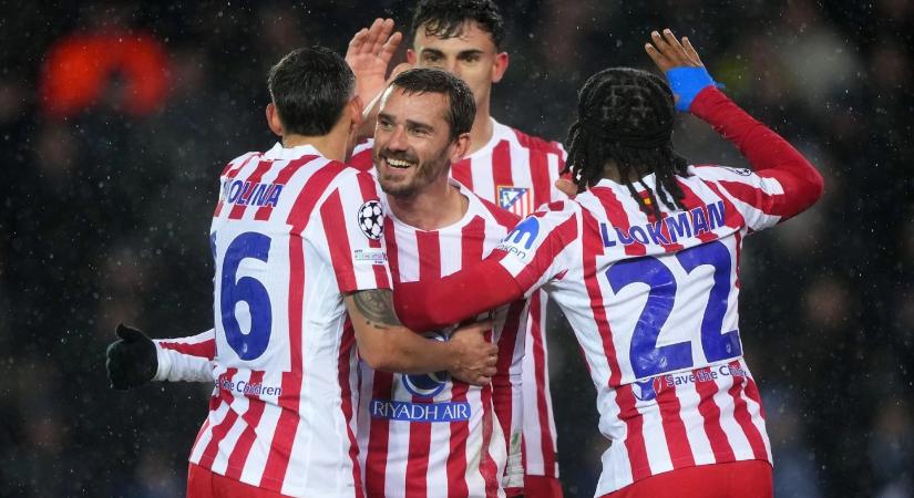 Nem volt elég a kétgólos előny az Atléticónak a Brugge ellen