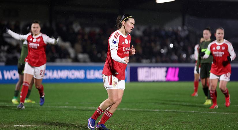 Női BL: a címvédő Arsenal és a Real Madrid is kettős győzelemmel jutott tovább – videóval
