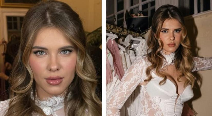 Lenyűgöző fotók a vasi szépségkirálynőről - Kenéz Nóra csak úgy tündökölt a budapesti divatbemutatón!