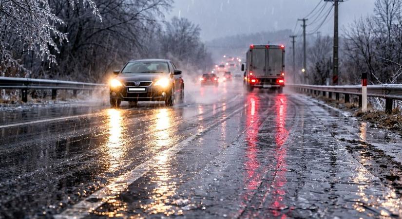 Zalára is kiadták a riasztást: ónos eső érkezhet, vigyázzanak a közlekedők!