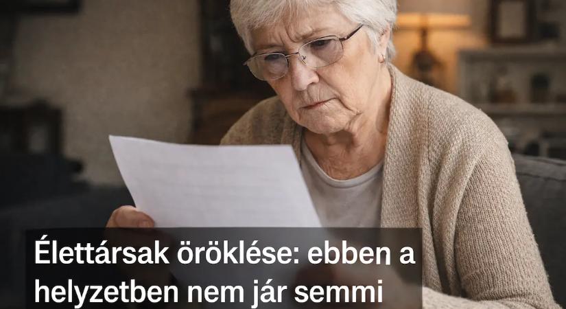 Élettársak öröklése: ebben a helyzetben nem jár semmi