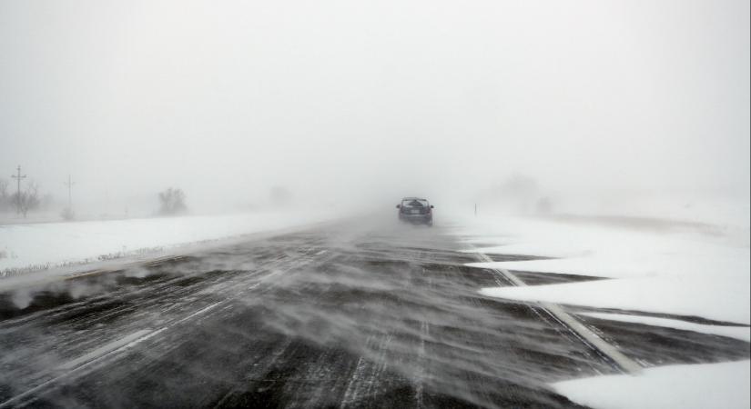Narancs figyelmeztetést is kiadtak – ezek a tájak kapnak a legtöbbet a hóból és a hófúvásból