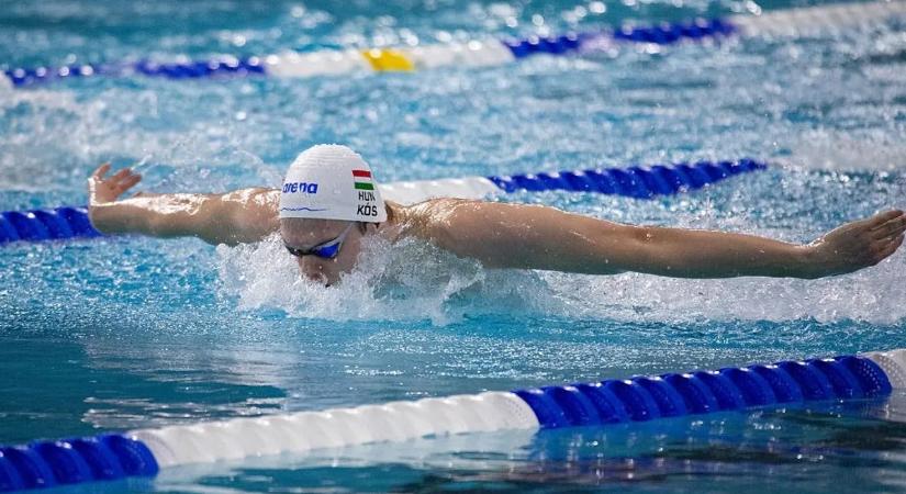 Kós két „pályacsúcsot” úszott 100 yard háton az egyetemi konferencia döntőben