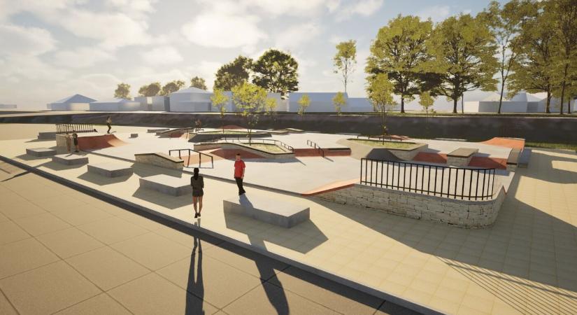 Közel 850 ezres sportfejlesztés érkezik a komáromi Vág-partra – köztük egy pumptrack is - Fotók