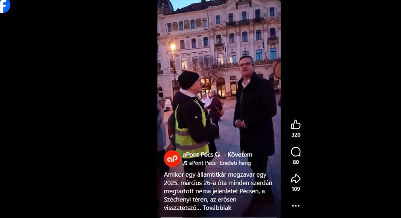 Takács Péter államtitkár „További jó diktatúrát” kívánt a pécsi néma tüntetőknek – videóval!