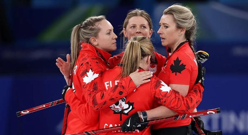 Téli olimpia: Kanada és az Egyesült Államok is elődöntős a női curlingtornán