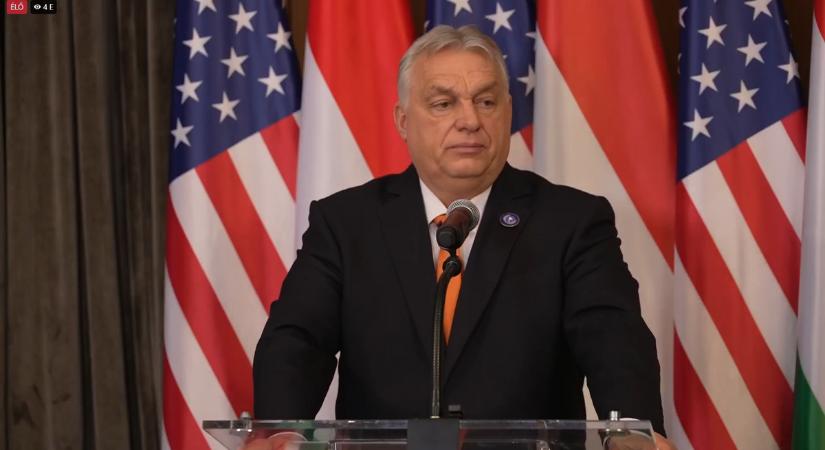 Rendkívüli sajtótájékoztatót tart Orbán Viktor és Szijjártó Péter Washingtonban