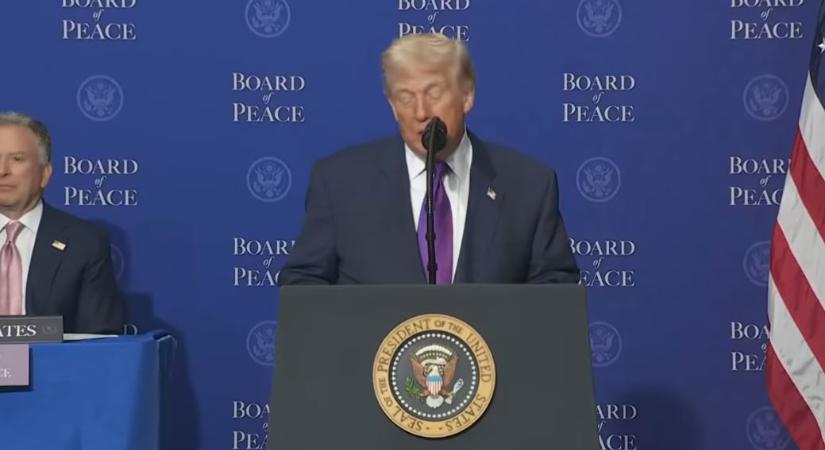 Sikerült véget vetni a gázai háborúnak – mondta Donald Trump a Donald J. Trump Békeintézetben