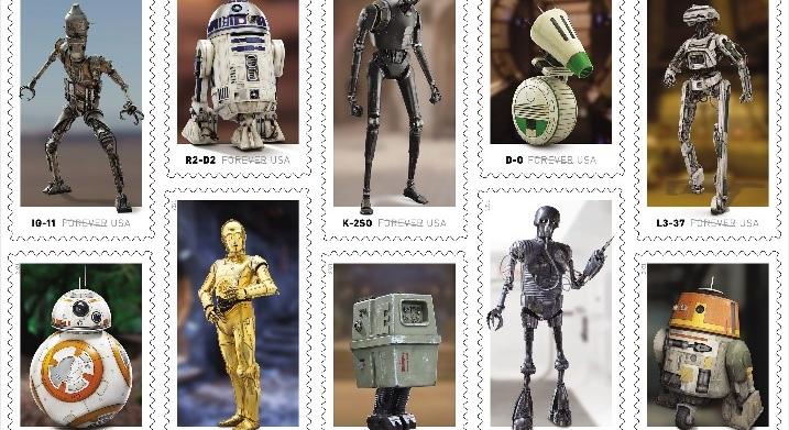 Star Wars figurák kerültek a bélyegekre Amerikában