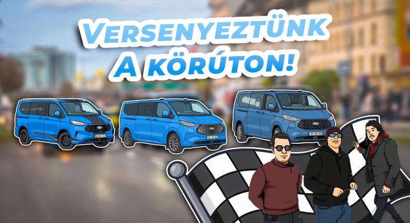 Videó: Ford kisbuszokkal néztük meg, melyik a leggyorsabb sáv!