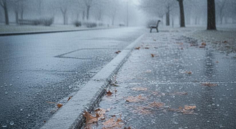 Eső, latyak, hóátfúvás: veszélyes lehet a közlekedés Veszprém vármegyében