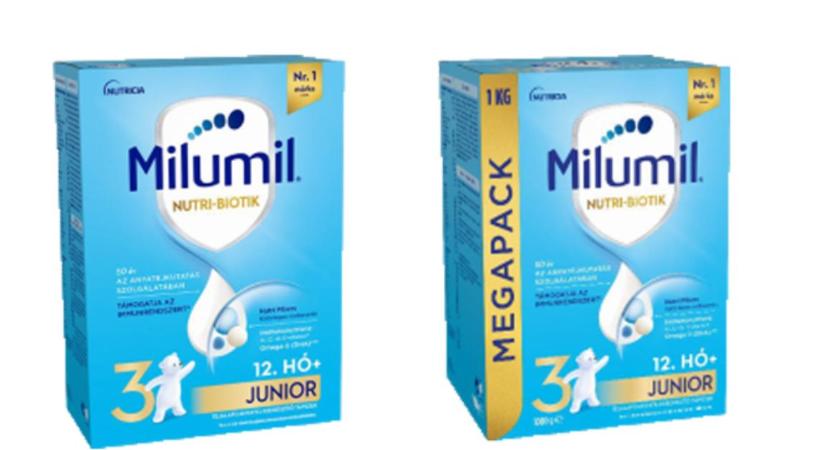 Tápszert hívnak vissza Magyarországon, a Milumil 3 Junior több kiszerelése is érintett