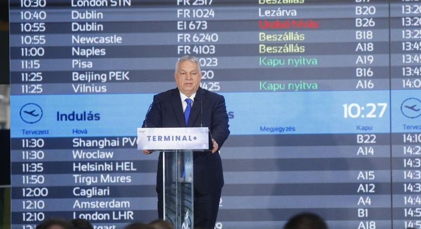 Orbán Viktor: világszínvonalú és rohamléptékben fejlődő repteret építünk (videó)