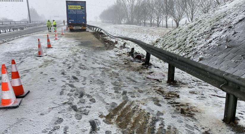 Kamionok ütköztek a zalai sztrádán: lengyel, román, szlovén "találkozó"
