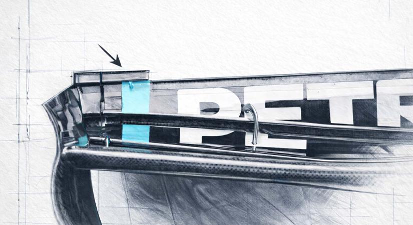 A Mercedes tovább feszegeti a határokat: különleges hátsó szárnyat vetett be Bahreinben